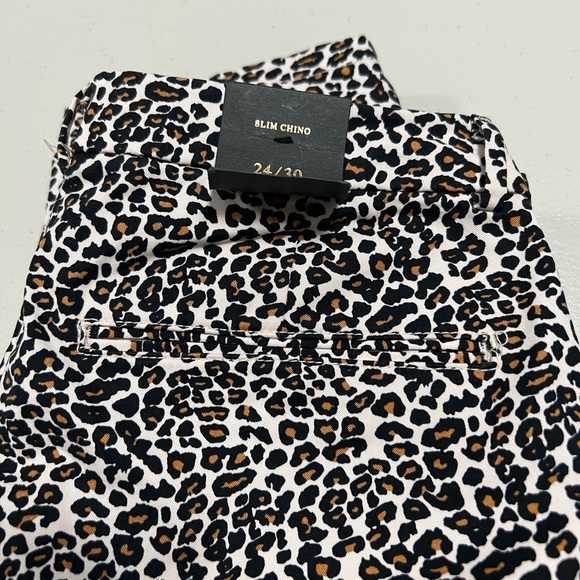 🆕 Scotch & Soda Maison Route 22 Slim Chino Fit Animal Leopard Print Pant 24/30 - Picture 11 of 14